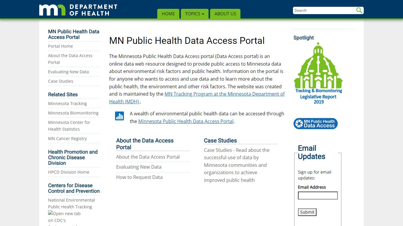 MN Public Health Data Access Portal